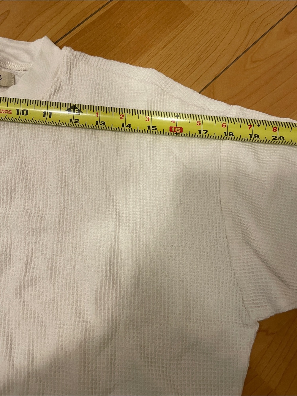 Madewell White Waffle-Knit Crew Tee - Picture 5 of 5